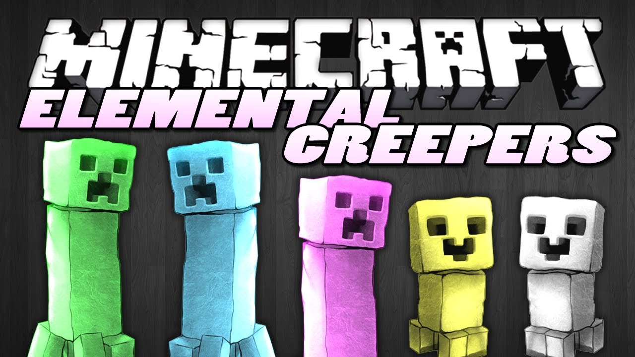 Minecraft | ELEMENTAL CREEPERS MOD (19 New Creepers!) | Mod Showcase ...