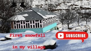 first snowfall in my village|| shimla chopal (HP)