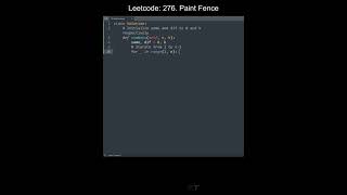 Leetcode 276. Paint Fence in Python | Python Leetcode | Python Coding Tutorial | Python Coding ASMR