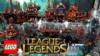 Huge LEGO League of Legends Bilgewater Bay with Lights!