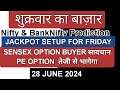 Sensex Expiry Jackpot| Nifty Prediction and Bank Nifty Analysis for Friday | 28 June 2024