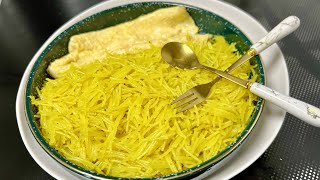 Balaleet Simple Arabic Breakfast Recipe Video 334th Emirati Vermicelli Egg Omelette