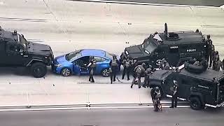 Did the Anaheim and Corona police just kill this guy on the 91 freeway?