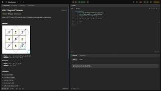 498. Diagonal Traverse JAVA SOLUTION BEATS 99%