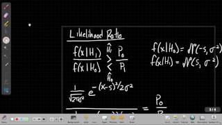 Binary Hypothesis Test Example