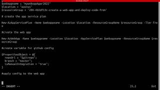 Creating a Web App and Deploying Code from GitHub Using PowerShell