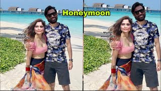 Arti singh private honeymoon in Maldives after her grand wedding with husband Deepak Chauhan !!