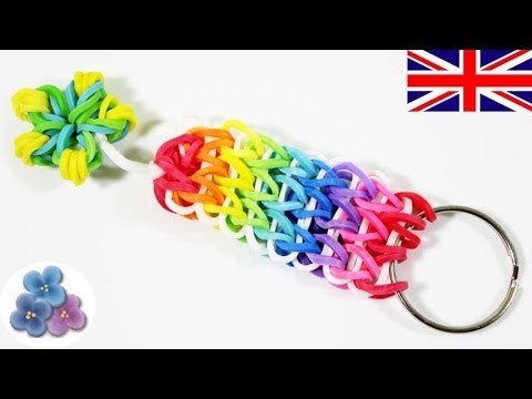 How to make Key Chains Cool Keychains with Rainbow Loom DIY Charms Rubber Bands Mathie How to make Key Chains Cool Keychains with Rainbow Loom DIY Charms Rubber Bands Mathie