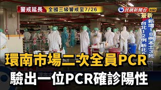 環南市場二次全員PCR 再添1例陽性確診－民視新聞