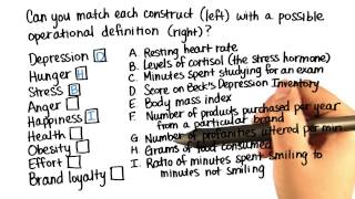 Operational Definitions - Intro to Descriptive Statistics