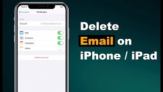 How to Delete an Email Account from the iPhone/iPad?