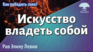 Искусство владеть собой или как победить гнев? Рав Элияу Левин