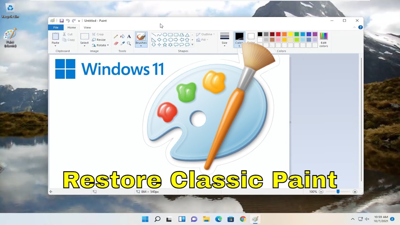 How To Get Classic Microsoft Paint Back On Windows 11 [Updated] - YouTube