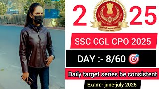 Day :- 8/60 SSC daily target series🎯||Be consistent|| 8hrs study routine 📚#ssc#ssctargetseries#cgl