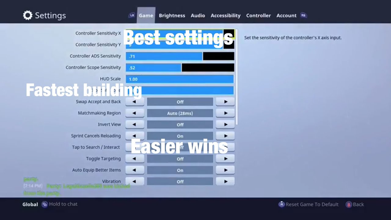 BEST Controller Settings To Play Like A PRO! Fortnite Battle Royal ...