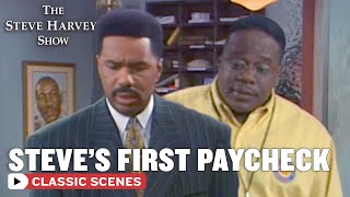 Steve Receives His First Paycheck | The Steve Harvey Show