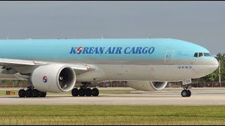 Korean Air Cargo Boeing 777-FB5 [HL8005] takeoff from MIA