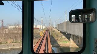 [前面展望] 近江鉄道愛知川駅から豊郷駅