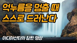 억누르는 것을 멈출 때 무의식에서 의식 표면으로 떠오른다 | 아디야샨티의 참된 명상 - 아디야샨티