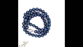 Classic Blue Pearl Necklace