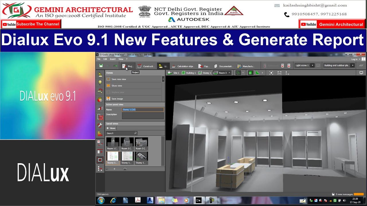 Dialux Evo 9.1 New Features & Generate Report (Gemini Architectural ...