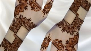 New Square Mehndi Designs For Back Hand ll Easy Arabic Mehndi Design For Front Hand //stylish Mehndi