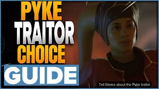 Tell Eleera Or Save Information For Gorak - Pyke Traitor Choice In Star Wars Outlaws