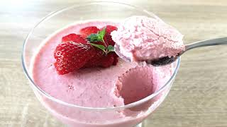 KETO strawberry mousse / so delicious you have to try😋😍