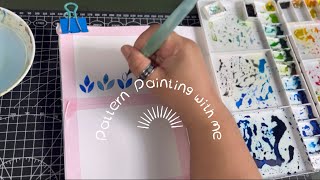 Watercolour Painting with me|I love painting Patterns