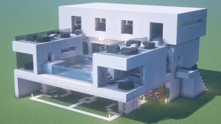 How To Build a Modern House in MInecraft  -  Minecraft Tutorials