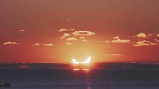 A Double Sunrise from a Partial Eclipse
