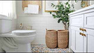 Stylish Small Bathroom Design Ideas 2025 | Modern Bathroom Tile Designs & Storage Solutions