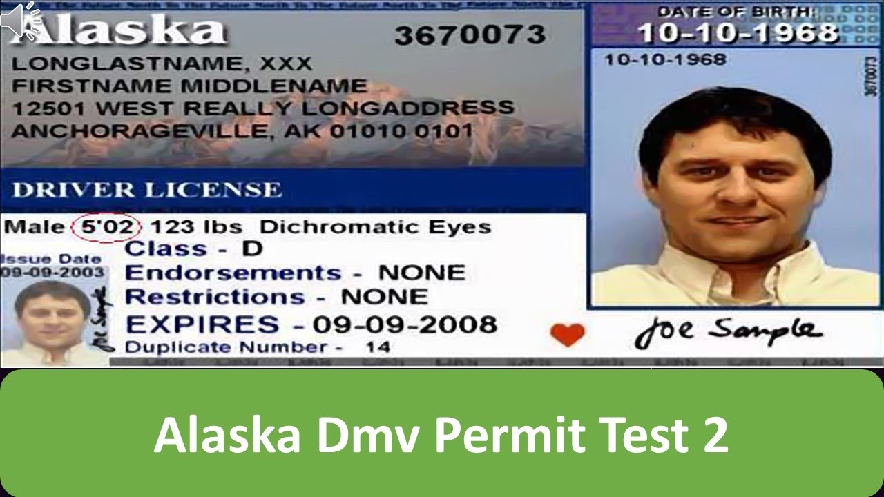 Alaska DMV Permit Test 2 - YouTube