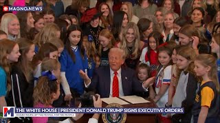 Donald Trump signs new 'MAGA' Executive Order: No Men in Women's Sports (Feb 05, 2025) [LIVE]