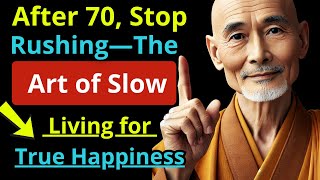 ⚠️ After 70, Stop Rushing—The Art of Slow Living for True Happiness 🙏🏻