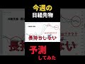 今週の日経先物予測してみた