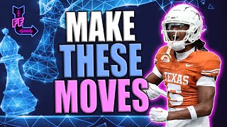MOVES TO MAKE RIGHT NOW! (2024 ROOKIE PICKS) - DYNASTY FANTASY FOOTBALL 2024