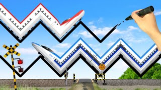 【踏切】マジック一本で踏切の秩序を破壊してみた2 | 交通 | 踏切アニメ / Train \u0026 Railroad Crossing - Amazing  Magic Marker 2 -