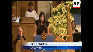 Family and friends of Elizabeth Edwards recalled her Saturday as an idealistic law student who chall