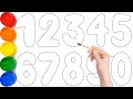 123 for Kiids // How to Draw Numbers // Writing 1234 for Children // Reading Numbers 0 to 10 Easy.