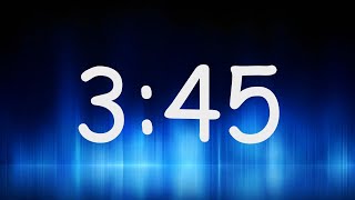 3:45 Minutes Timer / Countdown from 3min 45sec