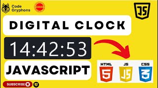 How to make a Digital Clock using HTML CSS JavaScript (Hindi) #html #css #javascript #digitalclock