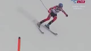 Alpine Skiing - 2006 - Men's Downhill - Perko crash in Val Gardena
