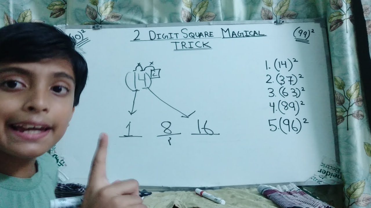 Maths Tricks 2 Digit Square Super Magical Trick рџџ Youtube