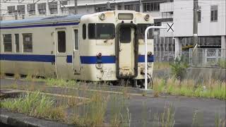 JR九州　キハ40　8056　鹿児島中央駅～国分駅1輌（6758D）アミュプラザ鹿児島西駐車場\u0026鹿児島中央駅　撮影日2024 10 6