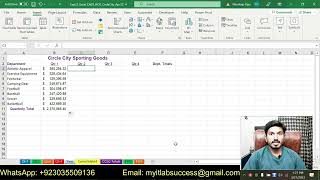 Exp22_Excel_Ch09_HOE_CircleCity | Excel Chapter 9 Hands-On Exercise - Circle City Sporting Goods