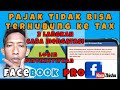 Cara Mengatasi Login Dinonaktifkan di Facebook Saat ngisi akun Pembayaran pajak fbpro