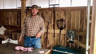 Making groundhog sausage! (Sneak it into the church potluck!