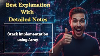 [265] Stack Implementation using Array (Data Structures & Algorithms)