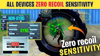 New Zero Recoil Sensitivity Code + Control Setting PUBG Mobile BGMI Sensitivity Settings